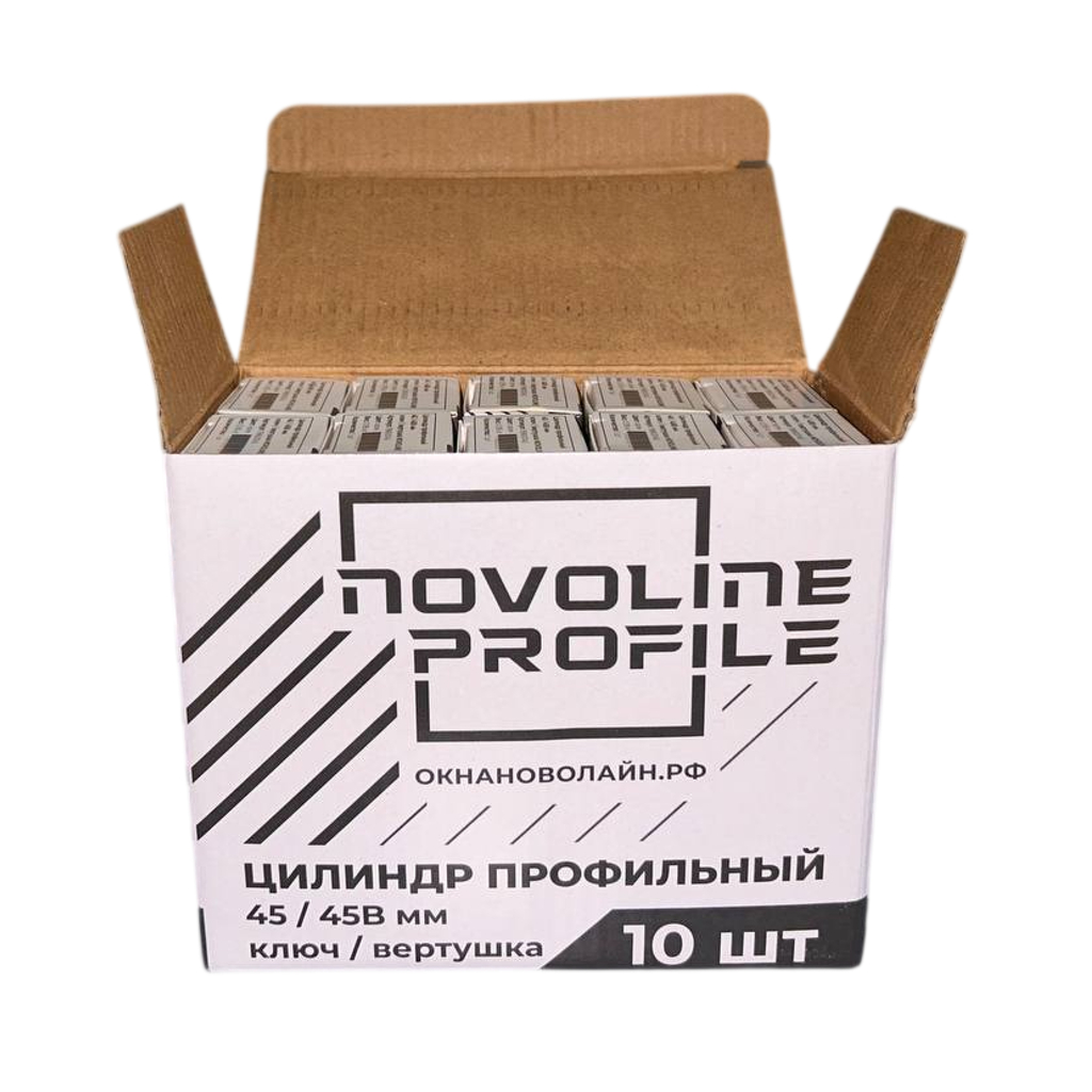 Цилиндр профильный NOVOLINE ОПТИМА, 45/45В мм, ключ/вертушка Цилиндр профильный NOVOLINE ОПТИМА, 45/45В мм, ключ/вертушка