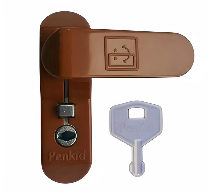 Замок детской безопасности PENKID, флажок, RAL 8017 коричневый